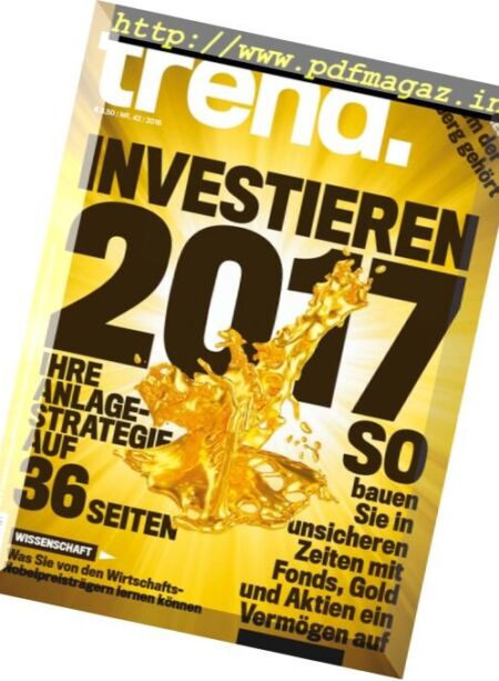 Trend – Nr.42, 2016 Cover