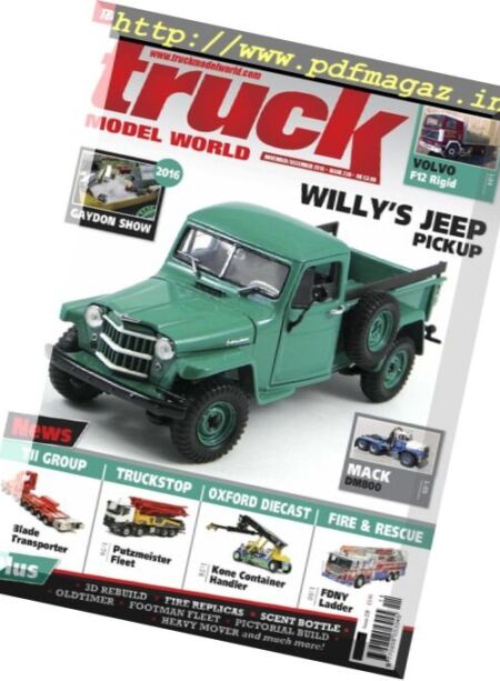 Truck Model World – November-December 2016 Cover