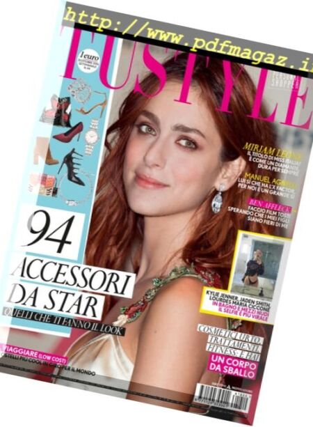 Tu Style – 31 Ottobre 2016 Cover