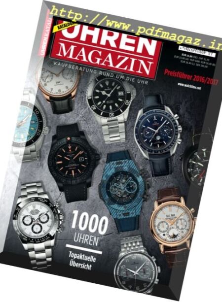 Uhren Magazin – Preisfuhrer 2016-2017 Cover
