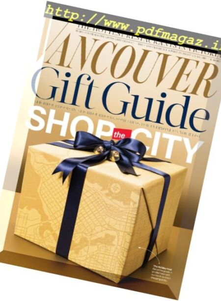 Vancouver Magazine – November 2016 Cover