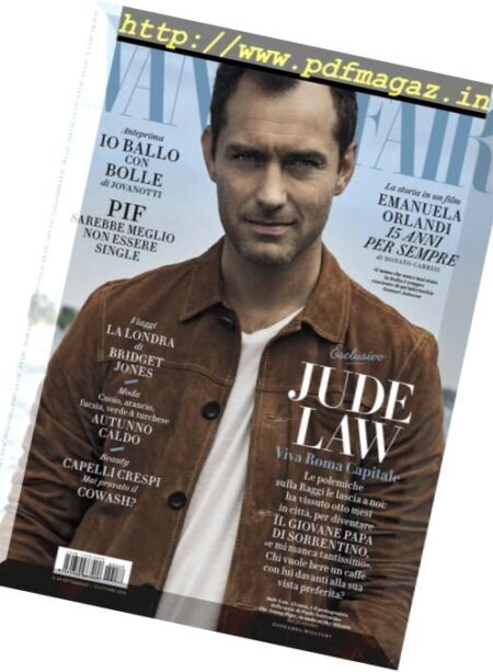 Vanity Fair Italia – 12 Ottobre 2016 Cover