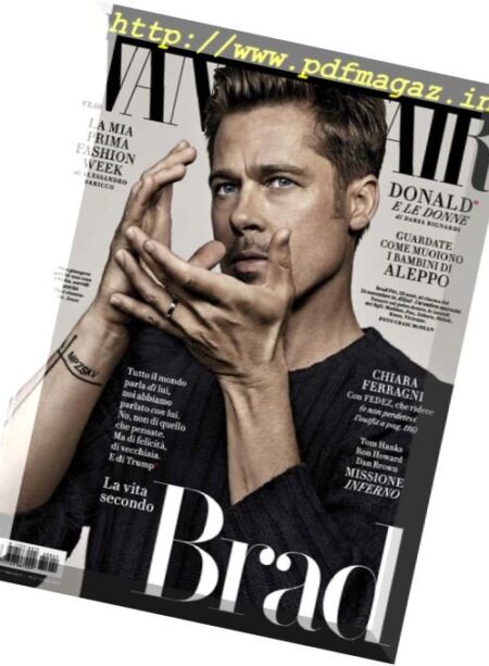 Vanity Fair Italia – 19 Ottobre 2016 Cover