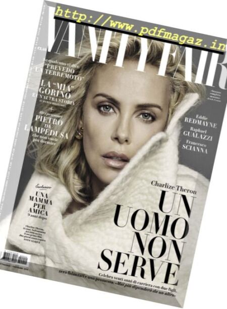 Vanity Fair Italia – 9 Novembre 2016 Cover