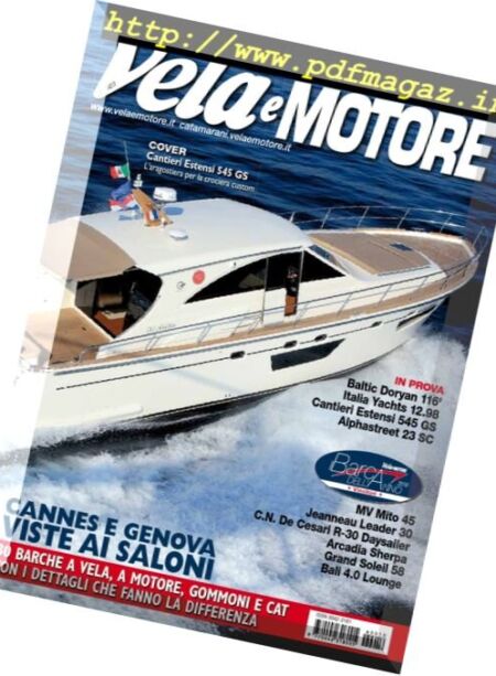 Vela e Motore – Ottobre 2016 Cover