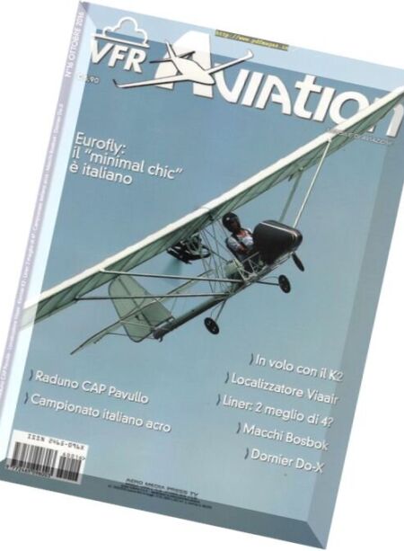 VFR Aviation – Ottobre 2016 Cover