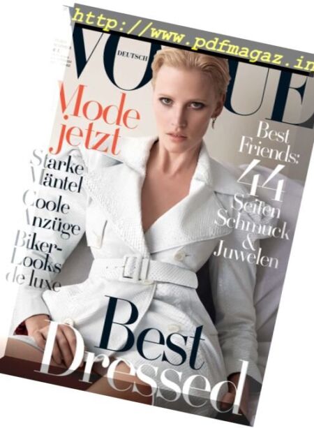 Vogue Germany – November 2016 Cover