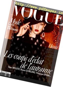 Vogue Paris – Novembre 2016