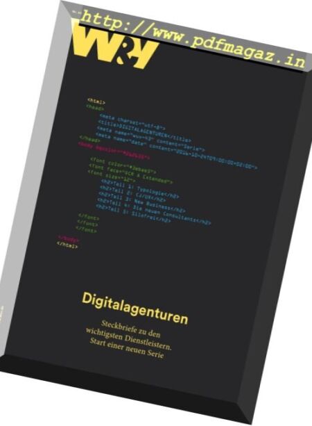 W&V – 24 Oktober 2016 Cover
