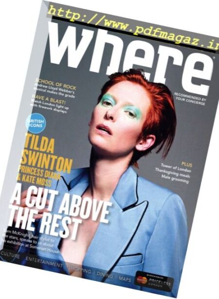 Where London – November 2016 Cover