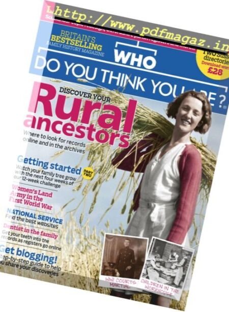 Who Do You Think You Are – November 2016 Cover
