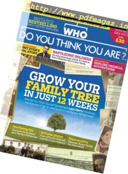 Who Do You Think You Are – October 2016