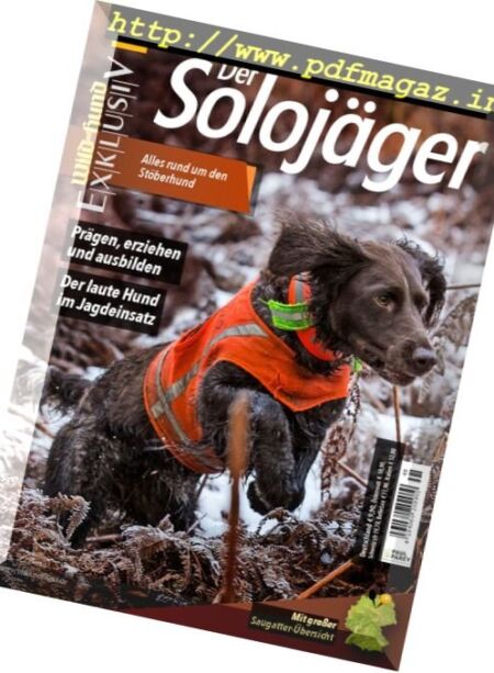 Wild und Hund Exklusiv – Der Solojager 2016 Cover