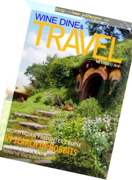 Wine Dine & Travel Magazine – Issue 2, 2016 Cover