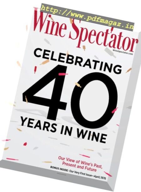 Wine Spectator – 15 November 2016 Cover
