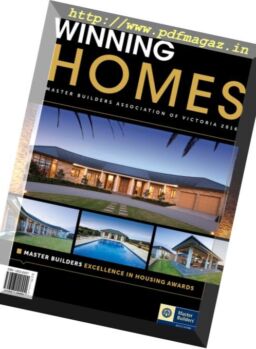 Winning Homes – Master Builders Association of Victoria 2016