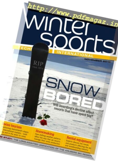Winter Sports Technology International – November 2016 Cover