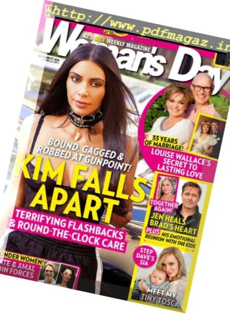 Woman’s Day Magazine NZ – 17 October 2016 Cover