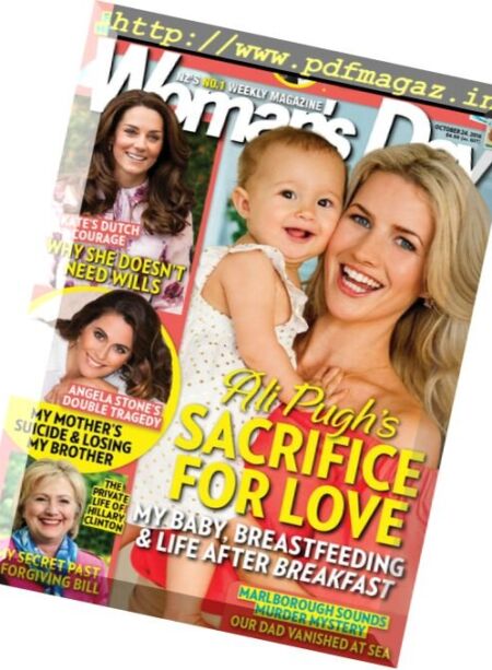 Woman’s Day New Zealand – 24 October 2016 Cover