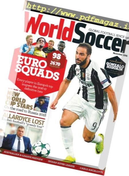 World Soccer – November 2016 Cover