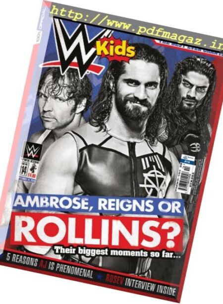 WWE Kids – 14 September 2016 Cover