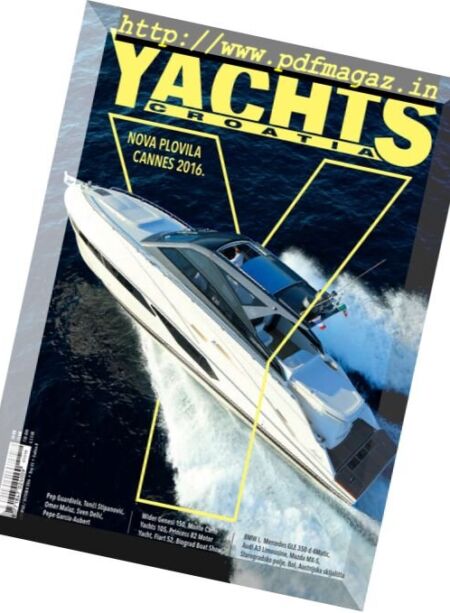 Yachts Croatia – October 2016 Cover