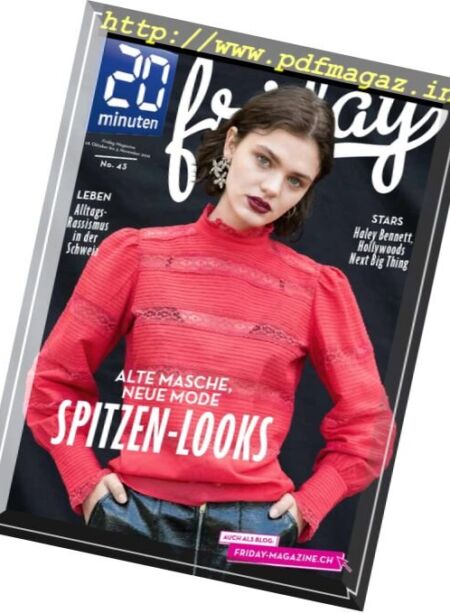 20 Minuten Friday – 28 Oktober – 3 November 2016 Cover