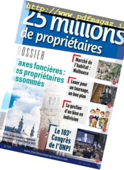 25 Millions de Proprietaires – Novembre 2016
