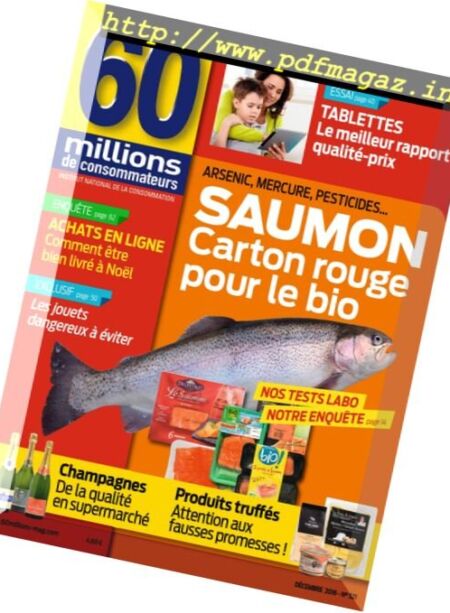 60 millions de consommateurs – Decembre 2016 Cover