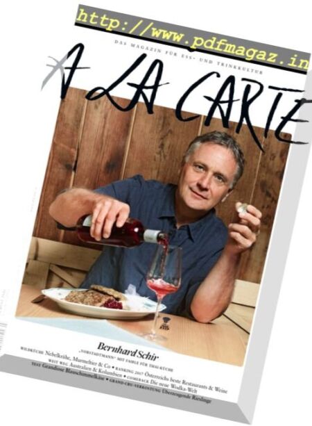 A La Carte – Herbst 2016 Cover