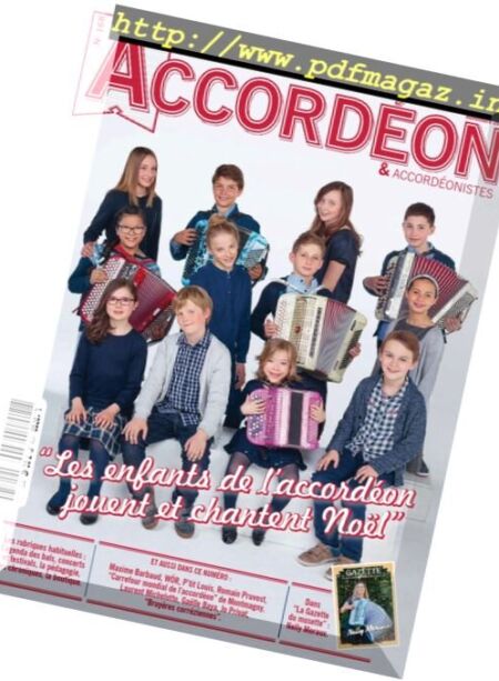 Accordeon et accordeonistes – Novembre 2016 Cover