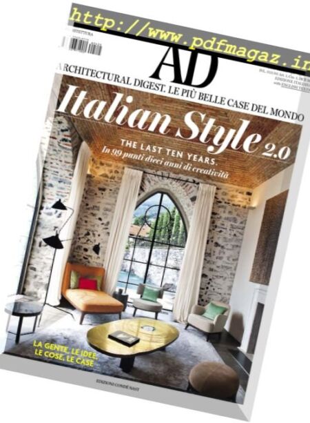 AD Architectural Digest Italia – Novembre 2016 Cover