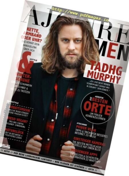 Ajoure Men – Dezember 2016 Cover