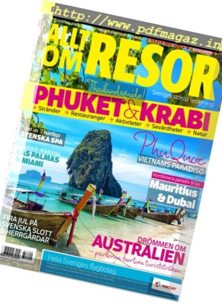 Allt Om Resor – November 2016 Cover
