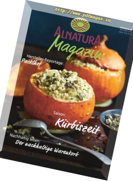 Alnatura Magazin – Oktober 2016 Cover