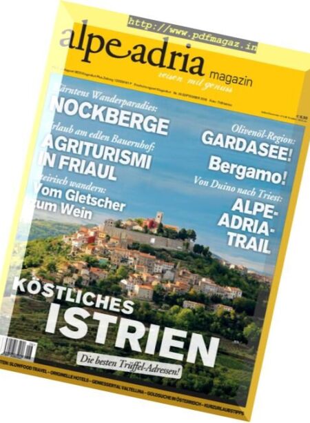 Alpe Adria Magazin – September 2016 Cover