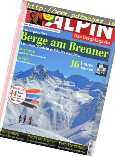 Alpin – Januar 2017 Cover