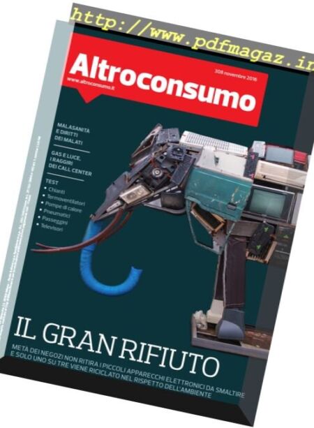 Altroconsumo – Novembre 2016 Cover