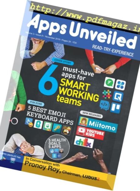 Apps Unveiled – November 2016 Cover