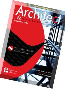 Architect & Specificator – November-December 2016