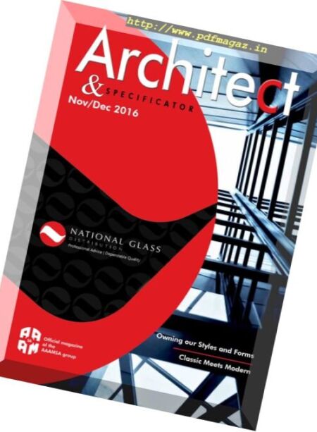 Architect & Specificator – November-December 2016 Cover