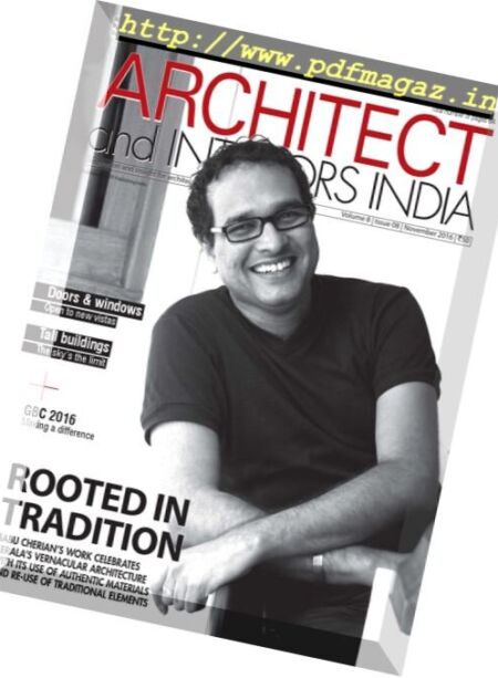 Architect and Interiors India – November 2016 Cover