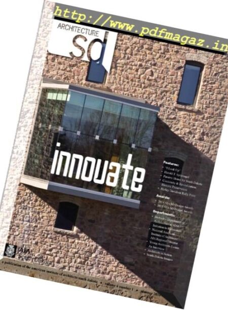 Architecture South Dakota – Summer 2016 Cover