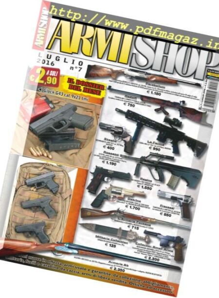 Armi Shop – Luglio 2016 Cover