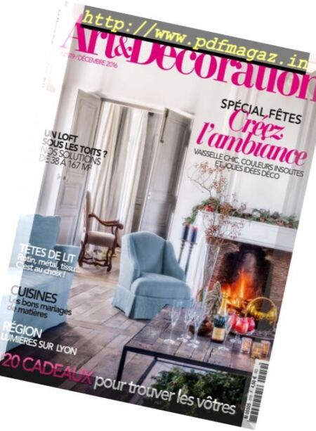 Art & Decoration – Decembre 2016 Cover