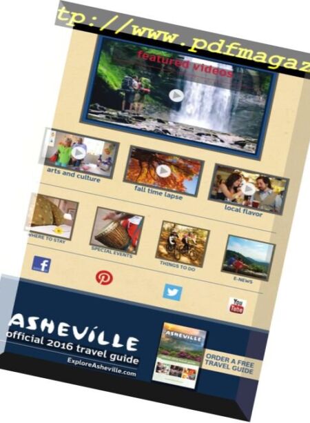 Asheville Official – Travel Guide 2016 Cover