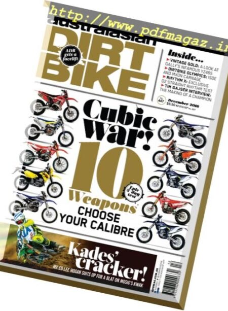 Australasian Dirt Bike – December 2016 Cover