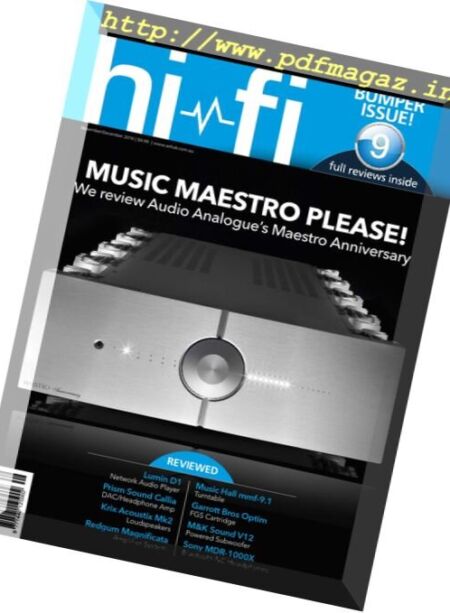 Australian HiFi – November – December 2016 Cover