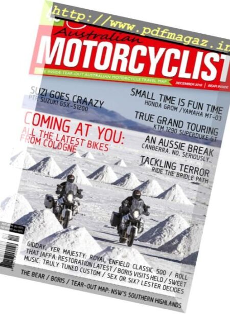 Australian Motorcyclist – December 2016 Cover