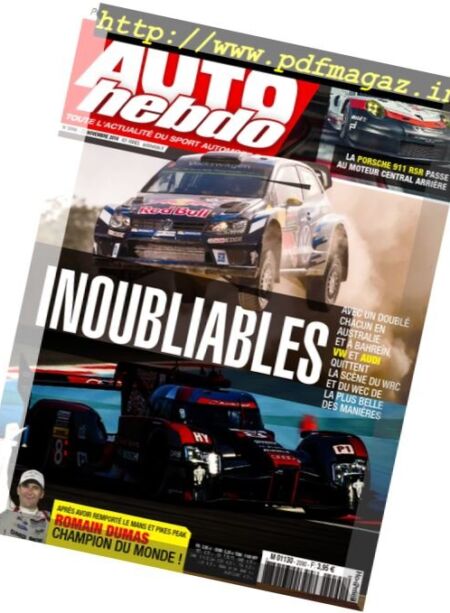 Auto Hebdo – 23 Novembre 2016 Cover